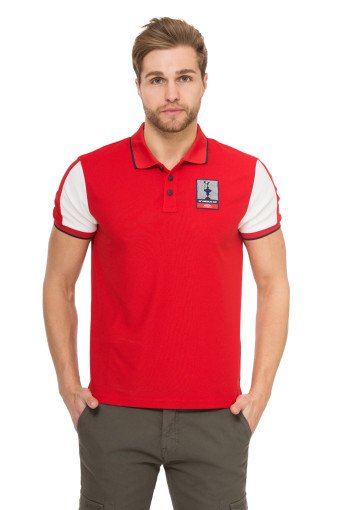 Поло мужское красное North Sails X Prada