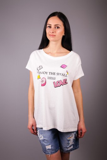 Футболка oversize біла Kocca