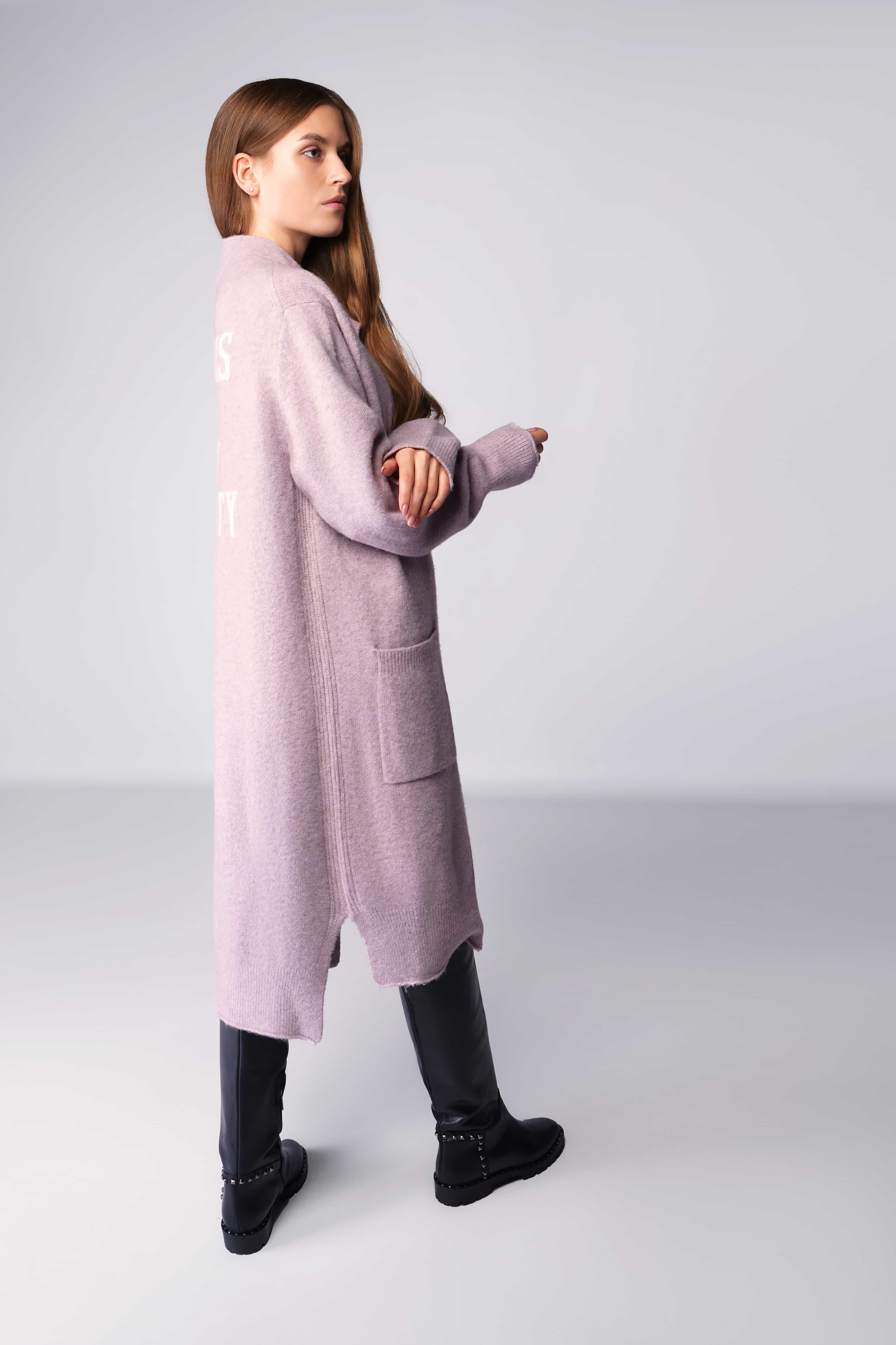 Удлиненный женский трикотажный кардиган Miss Sixty