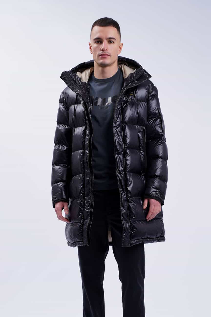 Довгий чоловічий пуховик Blauer USA