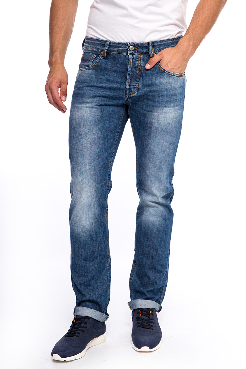 Джинси з штучними потертостями Staff Jeans