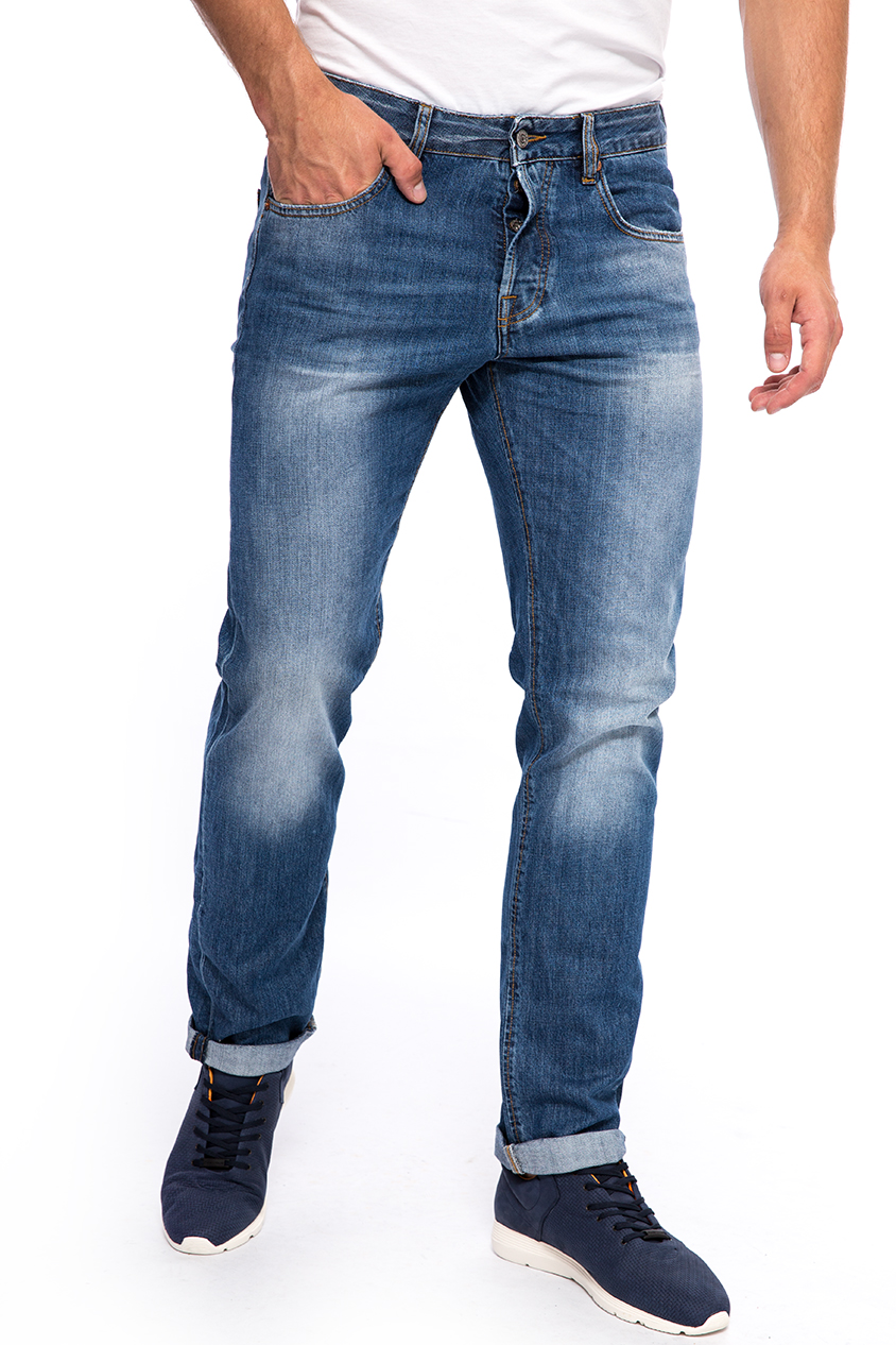 Джинси з штучними потертостями Staff Jeans