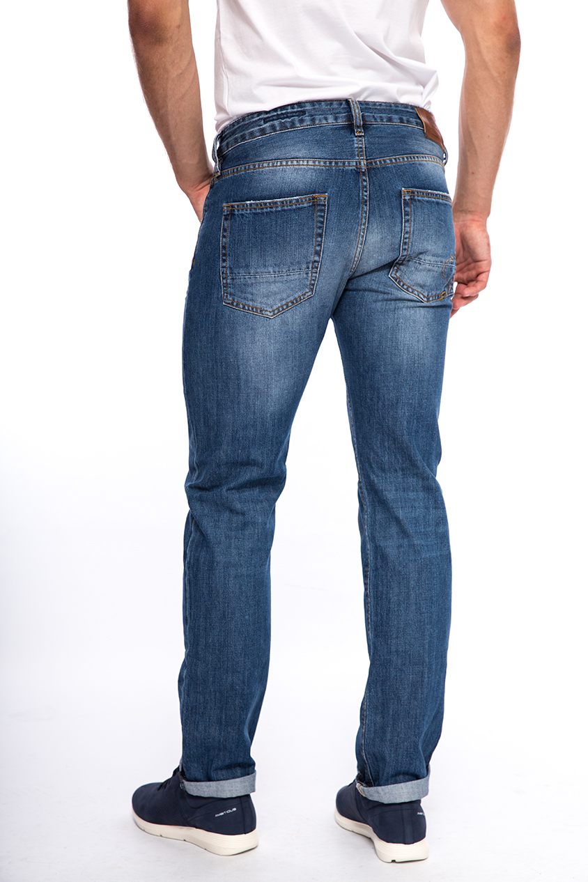 Джинси з штучними потертостями Staff Jeans