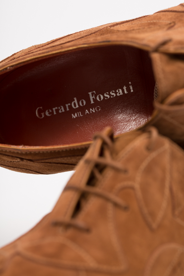 Коричневі нубукові оксфорди Gerardo Fossati