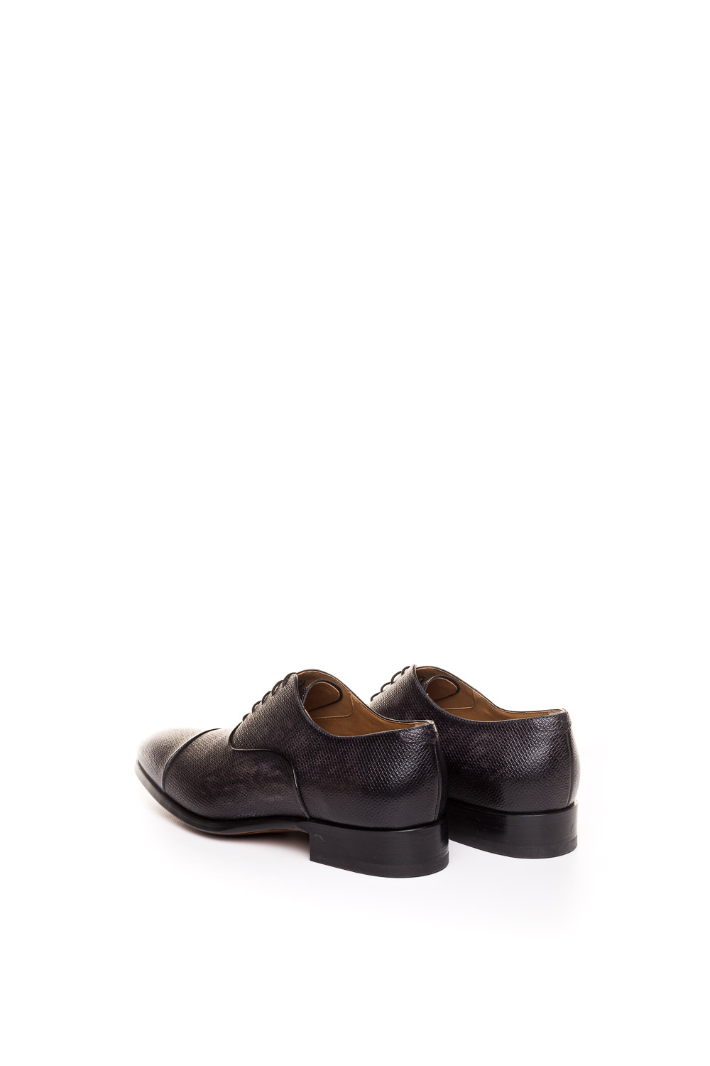 Чорні оксфорди із відрізним носком Magnanni