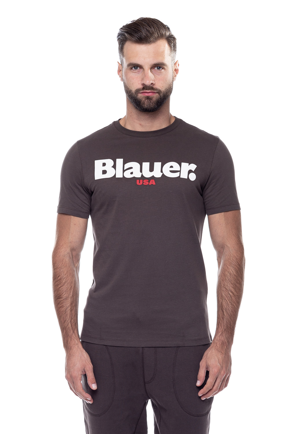 Футболка чоловіча коричнева Blauer.USA