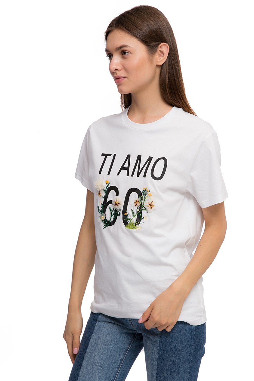 Футболка з написом Ti amo 60 від Miss Sixty