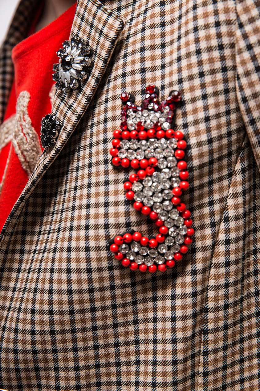 Пальто жіноче бежеве в клітку Rich&Royal