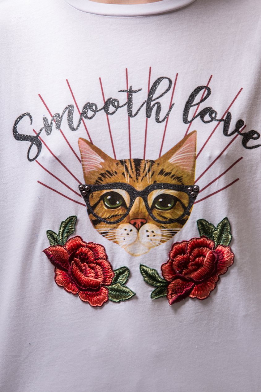 Футболка з написом Smooth love від Косса
