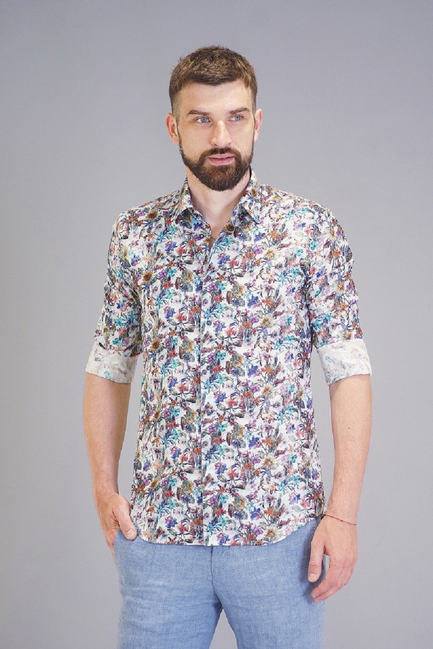 Сорочка чоловіча різнобарвна Delsiena
