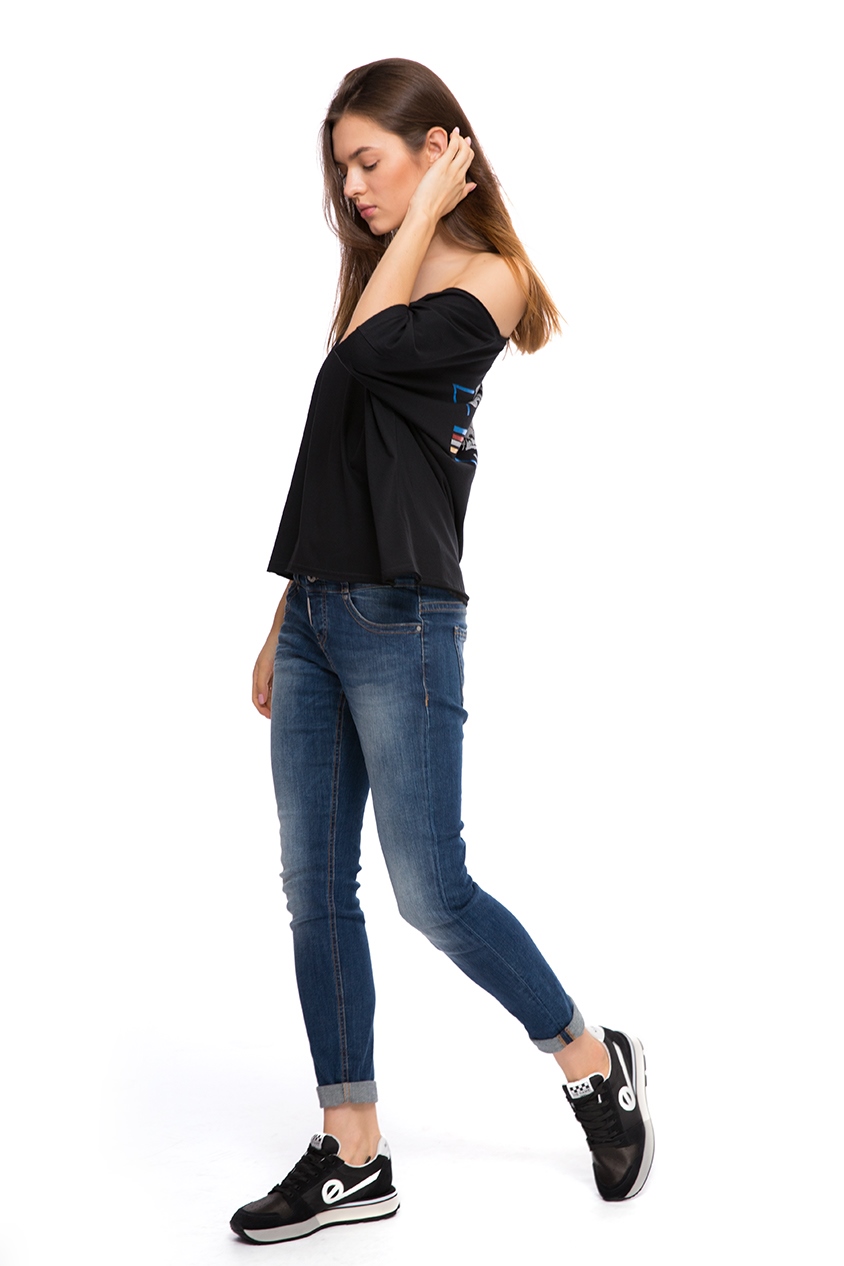 Джинси з високою посадкою Staff Jeans