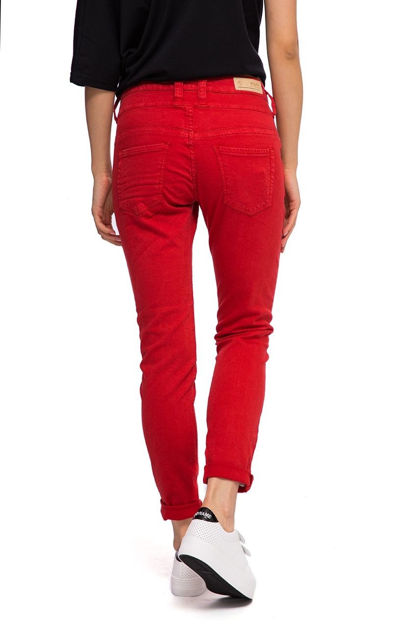 Джинси жіночі червоні Staff Jeans